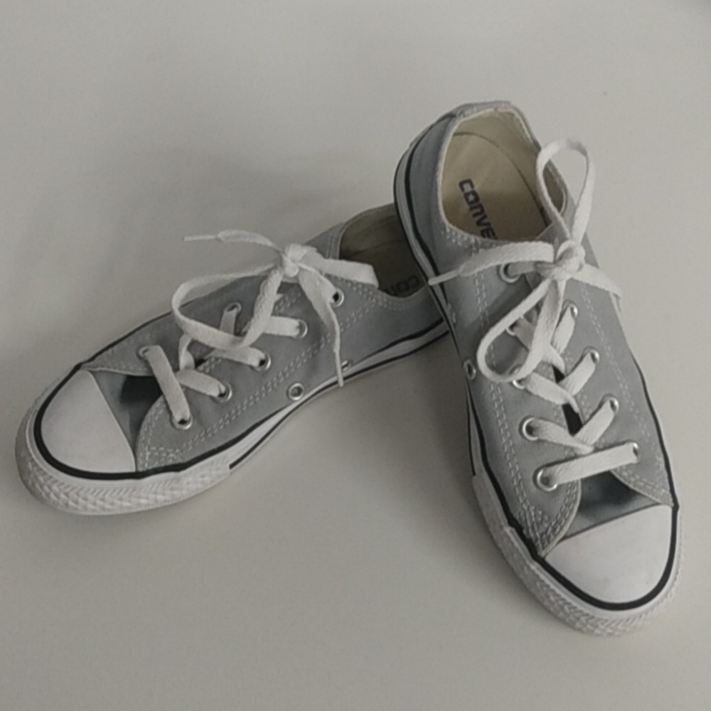 CONVERSE ALL ⭐ STAR Kid's Shoes Size 1 Gray with White